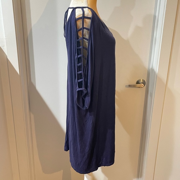 Women’s Swim Coverup Dress Navy Blue 3XL - Picture 4 of 7